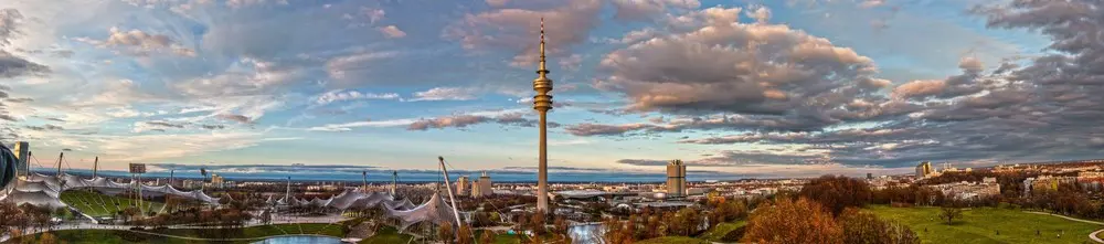 Munich Olympia Mountain Olympic Stadium View 163450